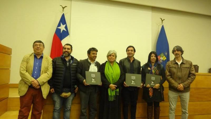 Finalistas de la premiación: Museo Histórico de Quillota, Museo de La Ligua y Museo de Historia Natural de Valparaíso.
