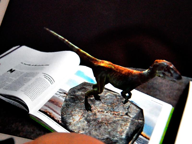 realidad aumentada dinosaurios en Chile