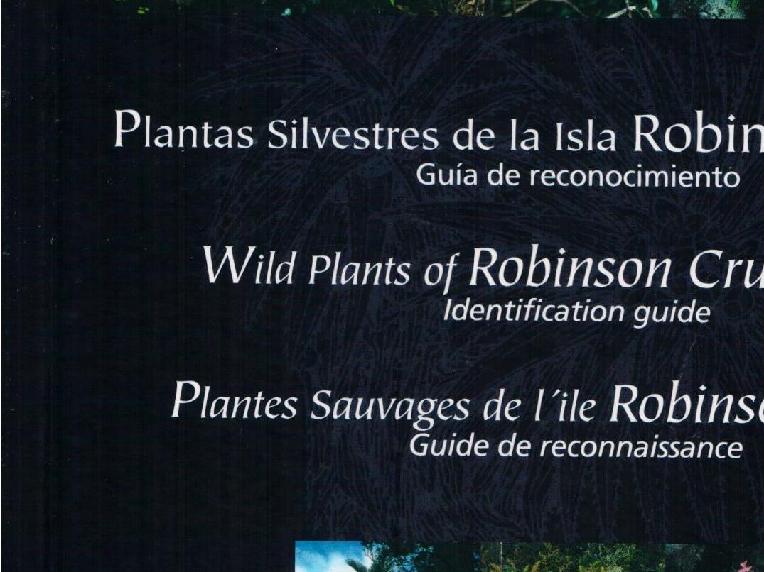 Plantas silvestres de la Isla Robinson Crusoe: guía de reconocimiento (2004)