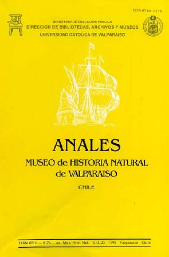 Portrada revista Anales volumen 23, año 1995