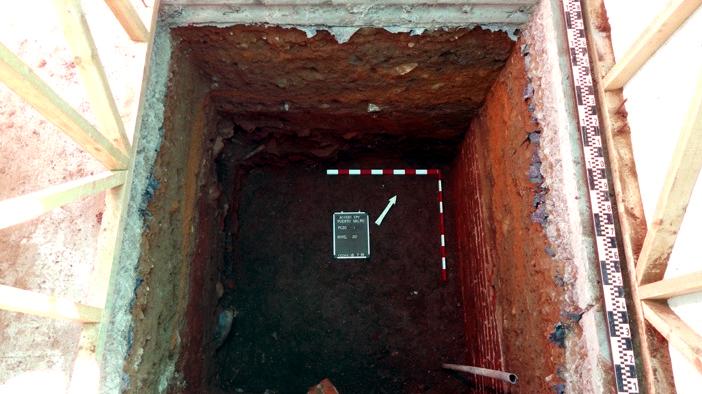 Fotografía de pozo para sondo arqueológico