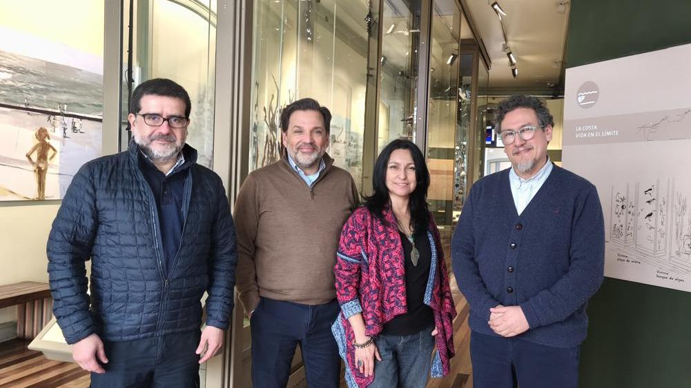 visita internacional en el museo
