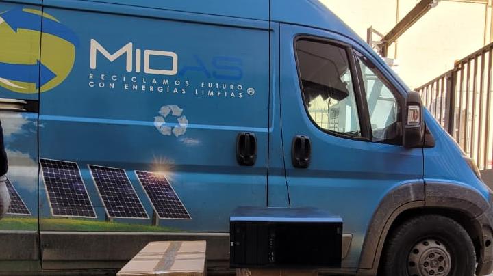 reciclaje electrónico por la empresa Midas