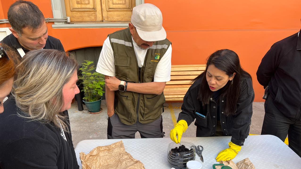 vermicompostera en el museo
