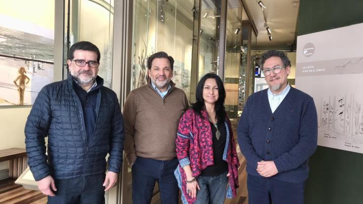 visita internacional en el museo