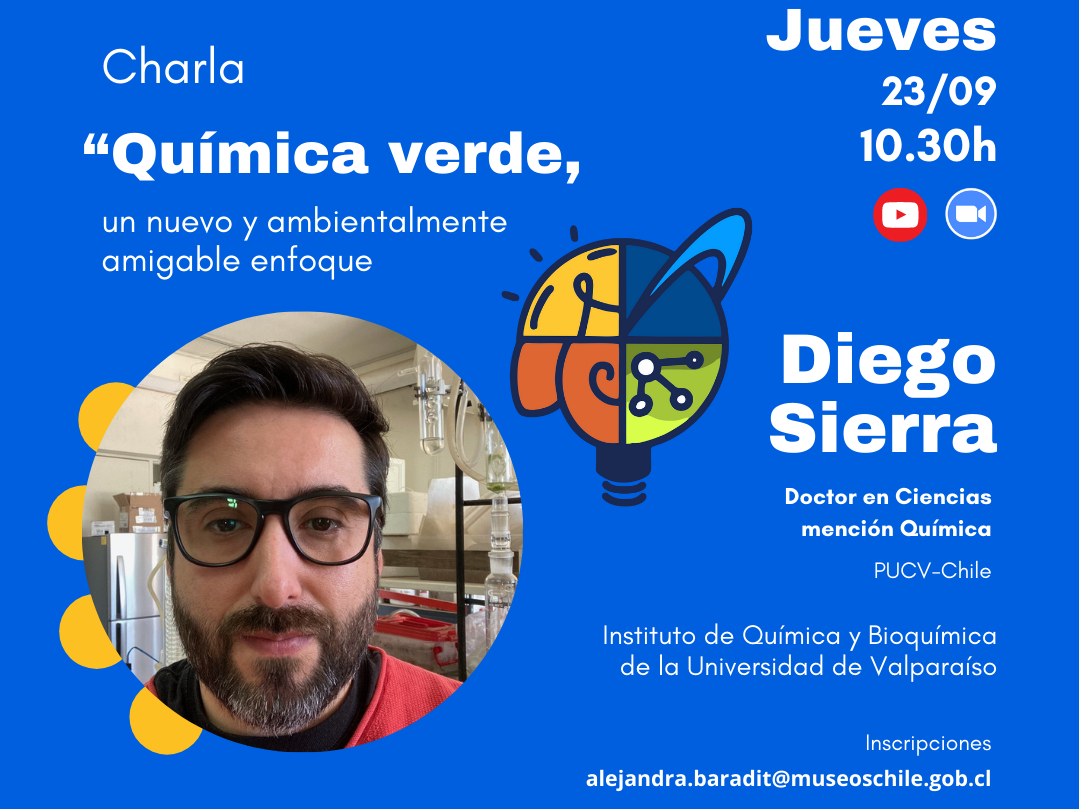Diego Sierra doctor en Ciencias mención Química de la Pontificia Universidad Católica de Valparaíso.