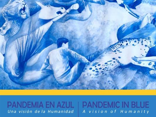 pandemia en azul, exposición y ctálogo de difusión