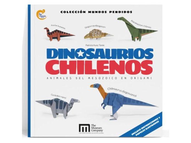 libro "Dinosaurios chilenos: animales del mesozoico en origami