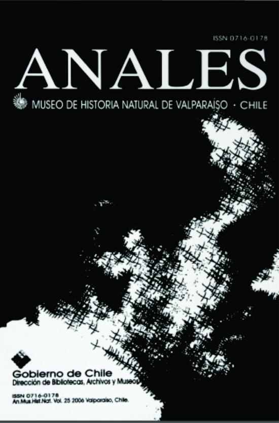 Portrada revista Anales volumen 25 año 2006