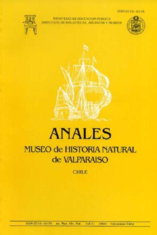 Portrada revista Anales volumen 21, año 1990