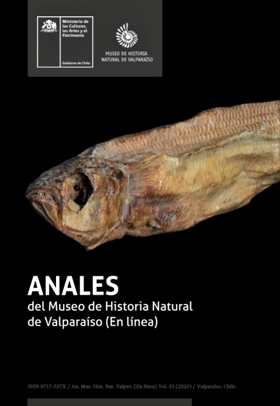 Anales 33 Portada revista Anales volumen 33, año 2020
