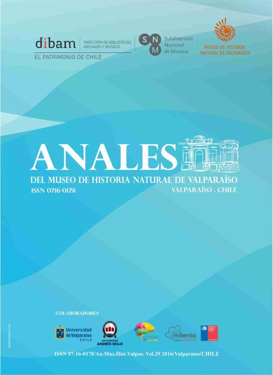 Anales 29 Portada revista Anales volumen 29, año 2016
