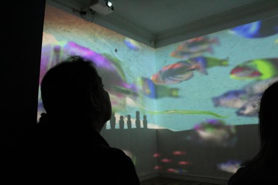 recorrido por la exposición del museo