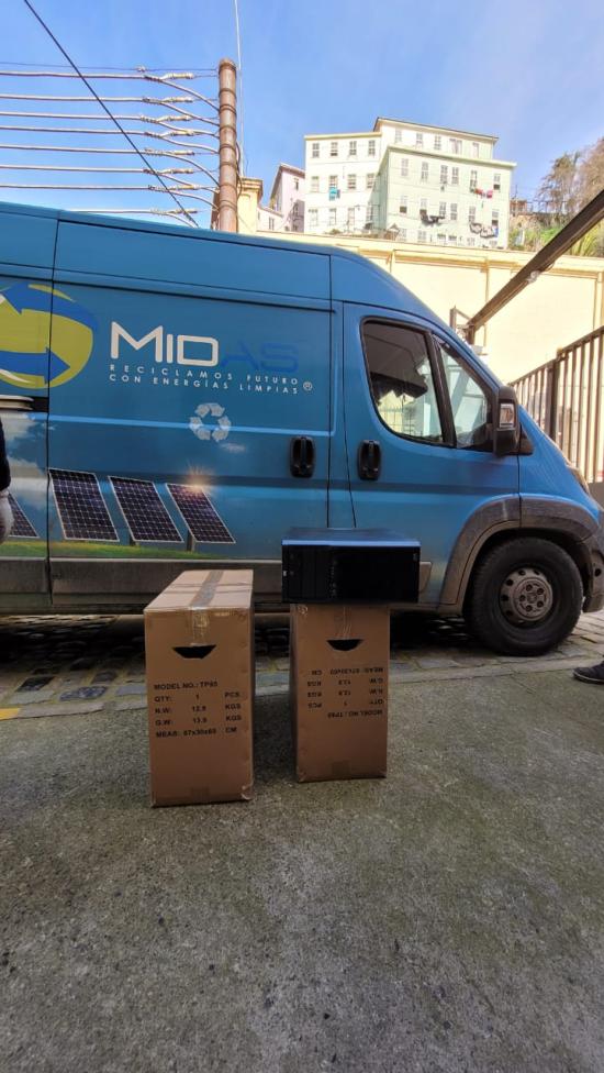 reciclaje electrónico por la empresa Midas