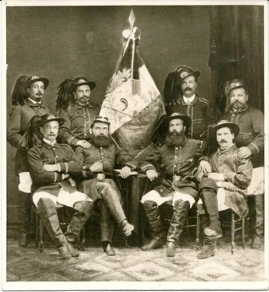  Primer directrio de la Sexta Compañìa de Bomberos del año 1859, año en que parten los funerales nocturnos. Fotografìa gentileza de Ezio Passadore.