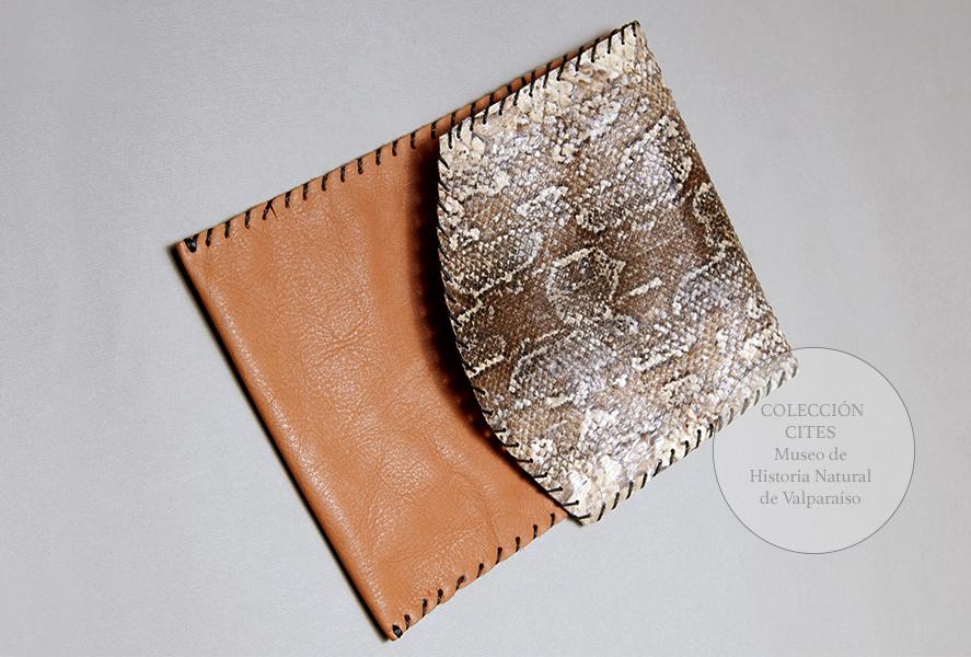 Billetera de escamas de serpiente