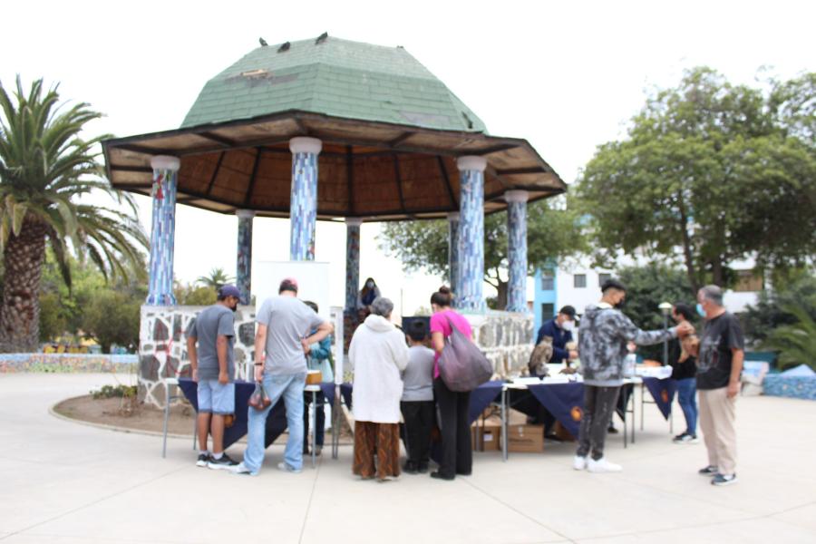 "Museo en el Barrio" en la plaza la Conquista del Cerro Placeres